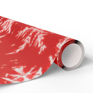 Red and White Snowflake Wrapping Paper