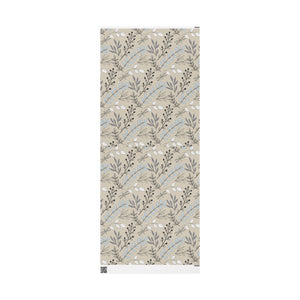 Brown and White Line Art Wrapping Paper