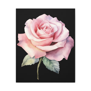 Pretty Pink Rose Matte Canvas