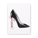 Load image into Gallery viewer, Pink &amp; Black High Heel Stiletto Feminine Canvas
