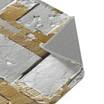 Load image into Gallery viewer, Silver and Gold Metallic Print Area Rugs
