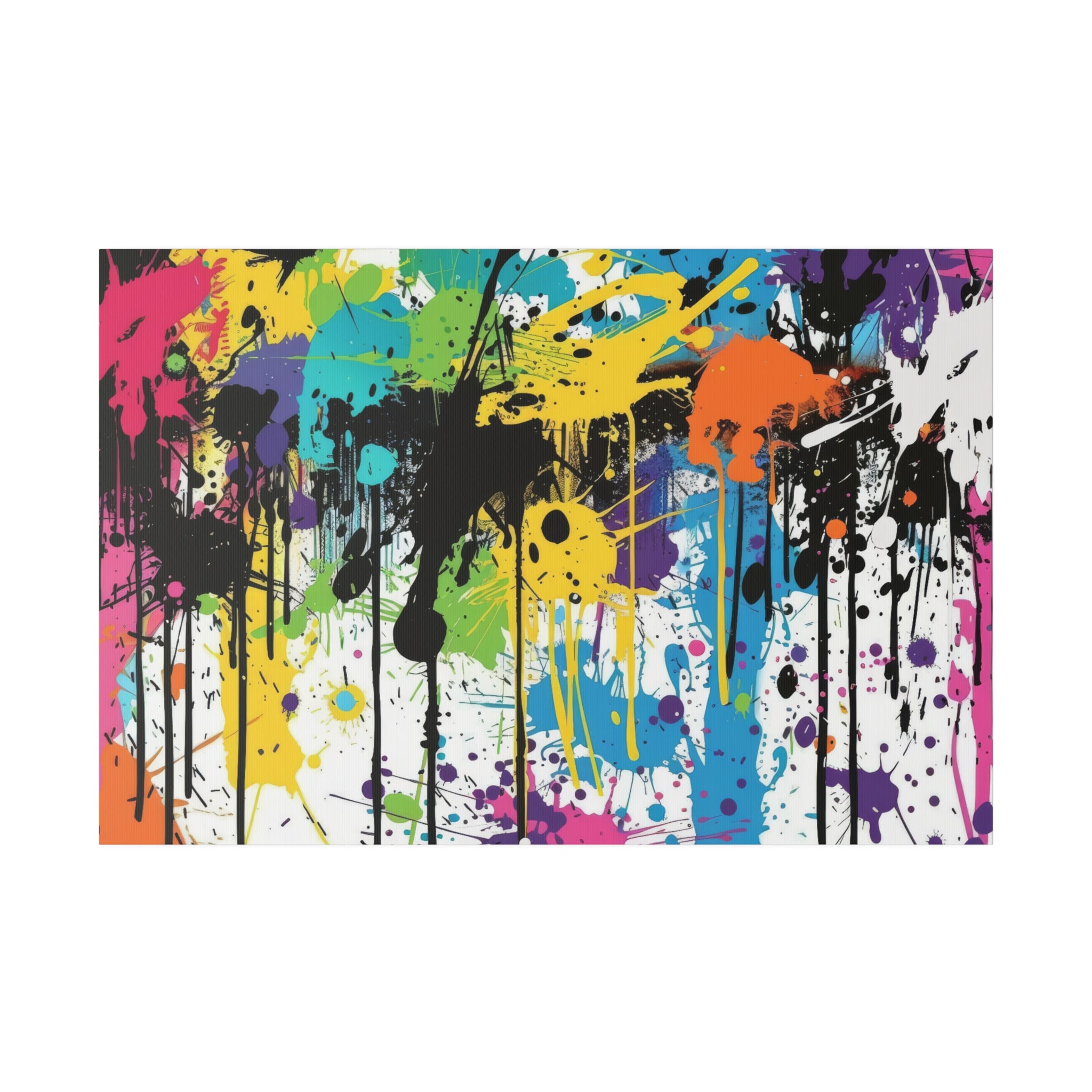 Urban Drip Graffiti Matte Canvas, Stretched, 0.75"