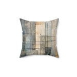 Load image into Gallery viewer, Silver and Gold Geometric Throw Pillow
