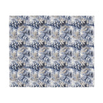 Load image into Gallery viewer, blue and gray winter theme plush fleece blanket
