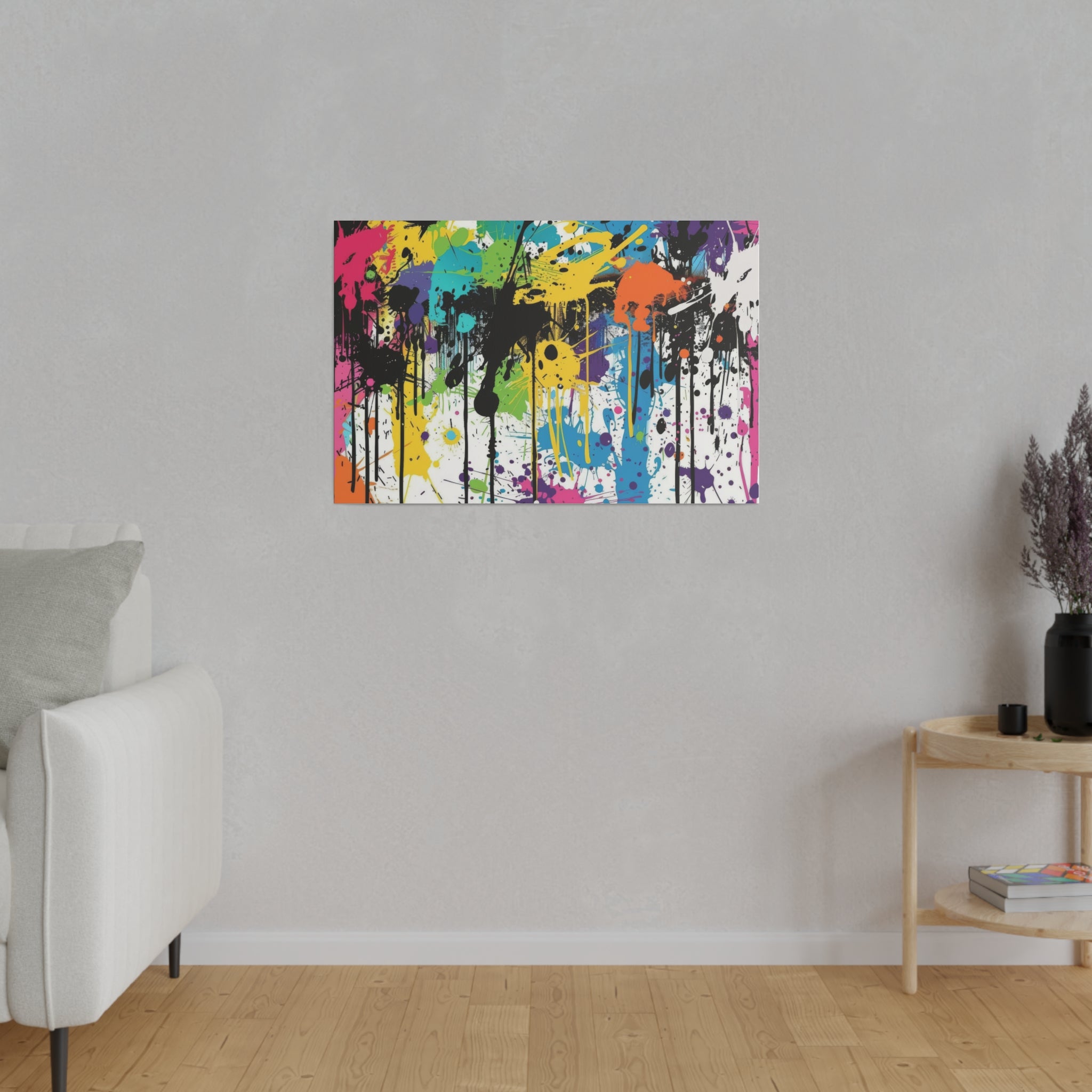 Urban Drip Graffiti Matte Canvas, Stretched, 0.75"