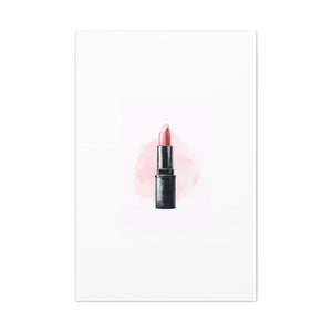 Pretty Pink Lipstick Matte Canvas