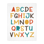 Load image into Gallery viewer, Children&#39;s Alphabet Blanket/ Dream Big Velveteen Microfiber Blanket (Two-sided print)
