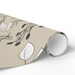 Load image into Gallery viewer, Brown and White Line Art Wrapping Paper
