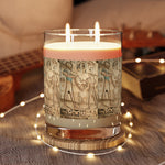 Load image into Gallery viewer, Egyptian Hieroglyphic Design Scented Candle - Full Glass, 11oz
