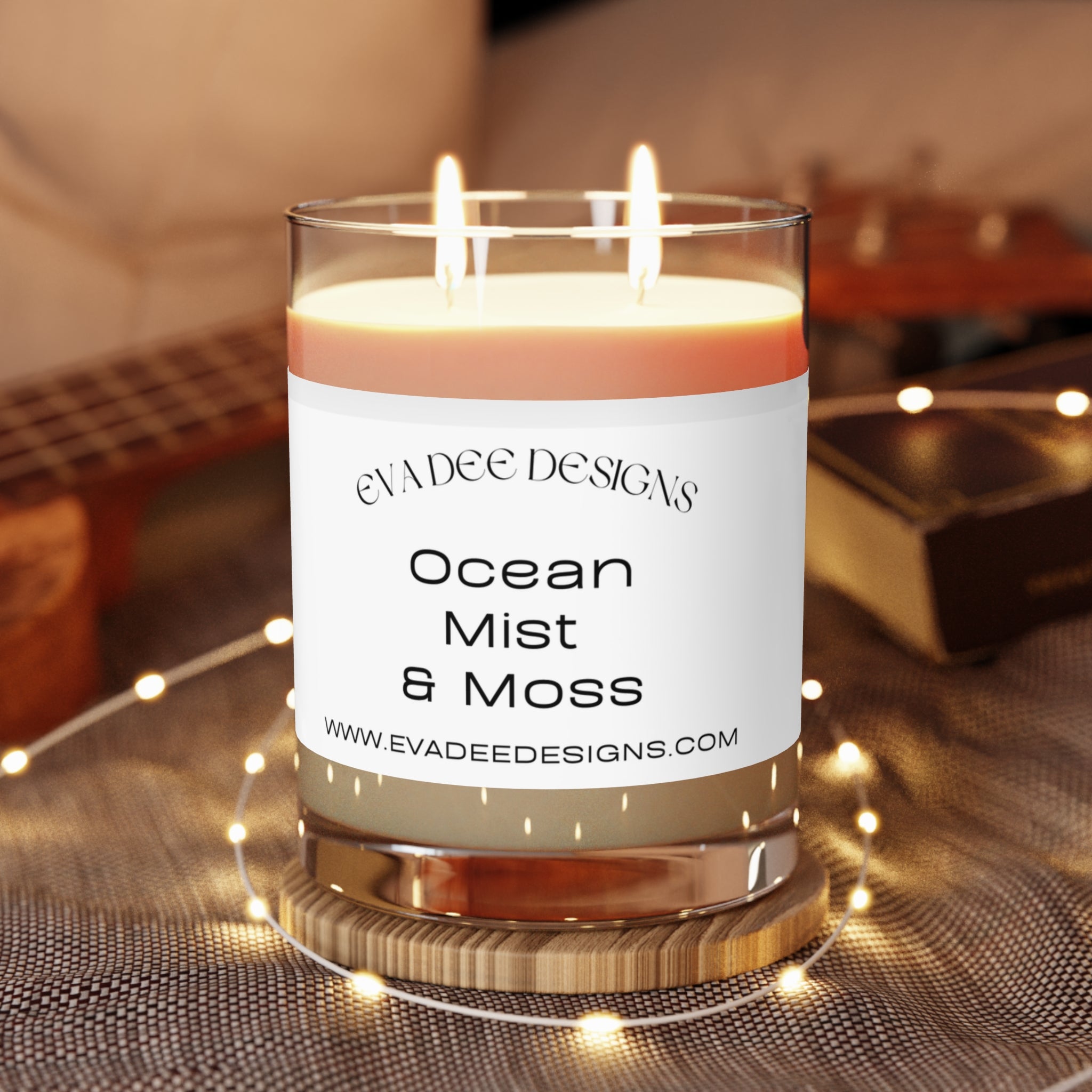 Ocean Mist and Moss Glass Candle, 11oz