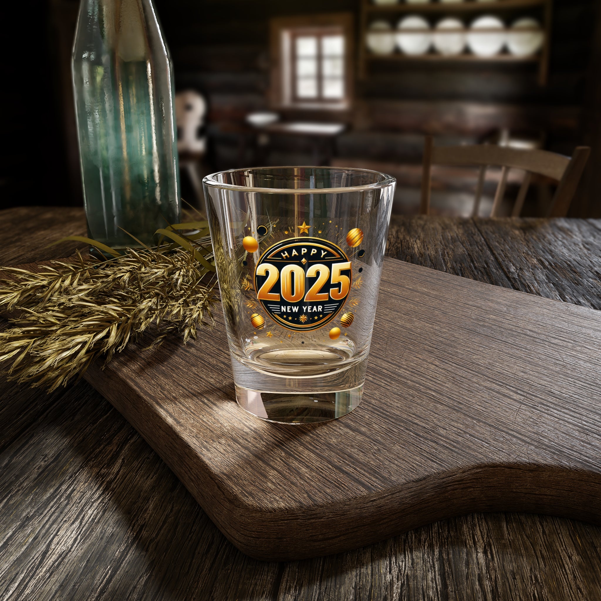 2025 new years eve shot glass