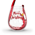 Load image into Gallery viewer, Merry Christmas Stemless Wine Glass, 11.75oz
