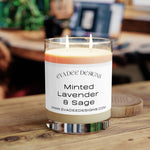 Load image into Gallery viewer, Minted Lavender &amp; Sage Scented Candle, 11oz
