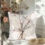 Load image into Gallery viewer, Eucalyptus Bunch Minimalist Line Art Pillow
